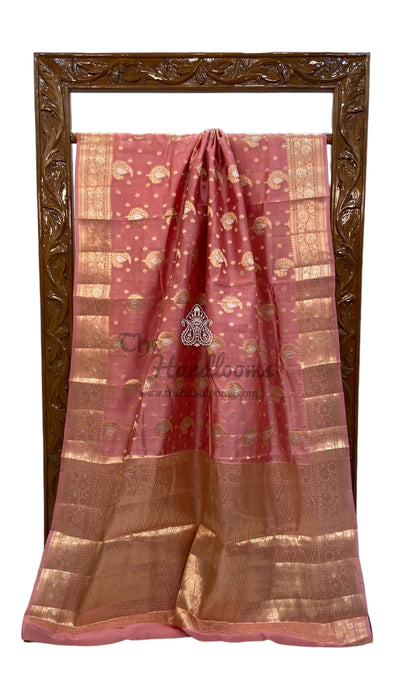 Pure Mango Silk Banarasi Handloom Saree