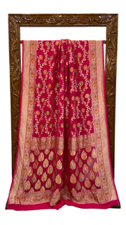 Khaddi Georgette Handloom Banarasi Saree - The Handlooms