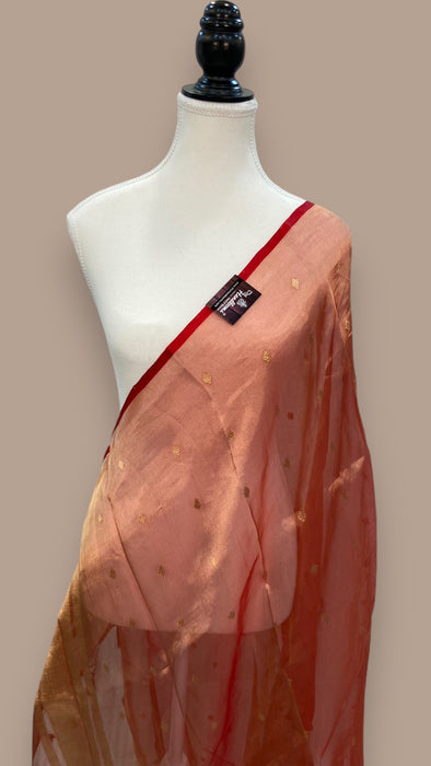 Pure kora Tissue Banarasi Brocade Handloom Dupatta