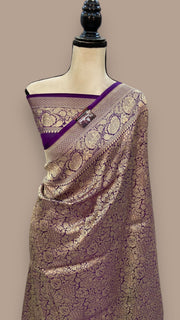 Pure Katan Silk Banarasi Handloom Saree - Tanchui Brocade - The Handlooms