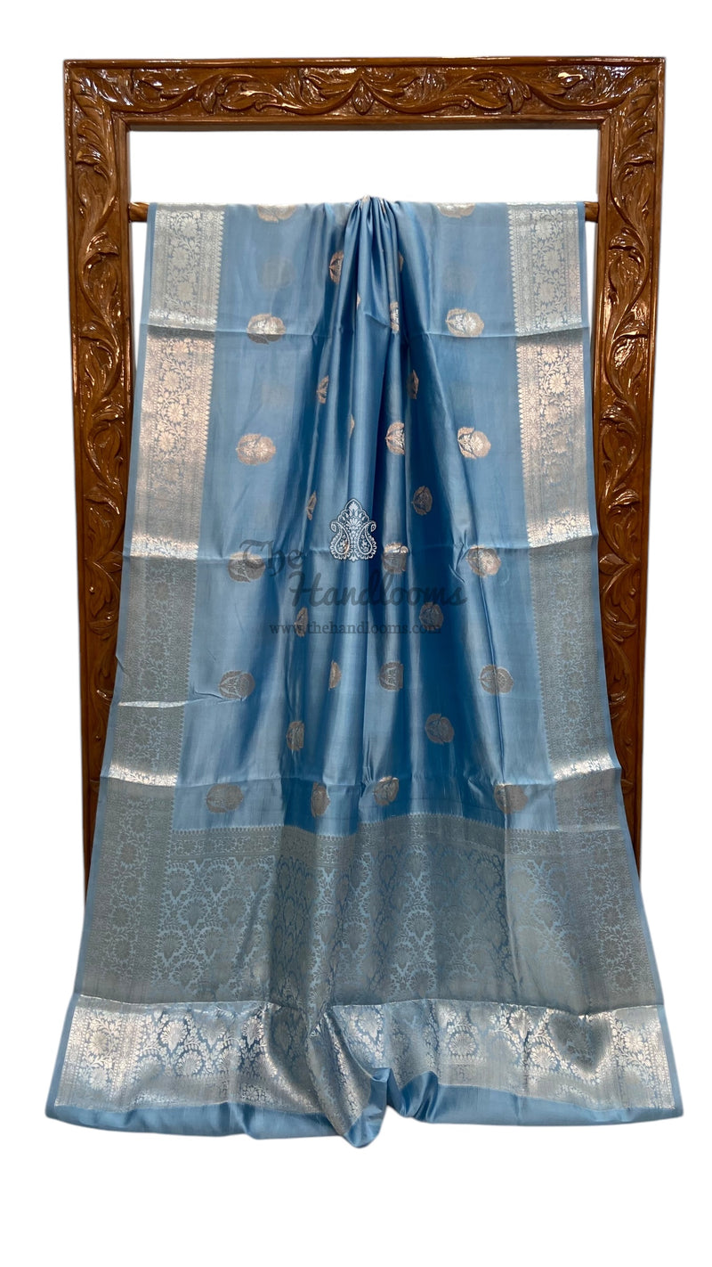 Pure Mango Silk Banarasi Handloom Saree - The Handlooms