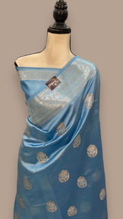 Pure Mango Silk Banarasi Handloom Saree - The Handlooms