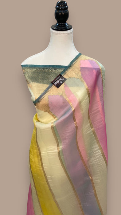 Pure Kora Handloom Banarasi Saree -Rangkat