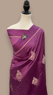 Pure Mango Silk Banarasi Handloom Saree - The Handlooms