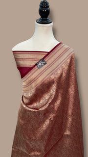 Pure Katan Silk Banarasi Handloom Saree - Tanchui Brocade - The Handlooms
