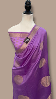Pure Kota Chex silk Banarasi Handloom Saree - The Handlooms