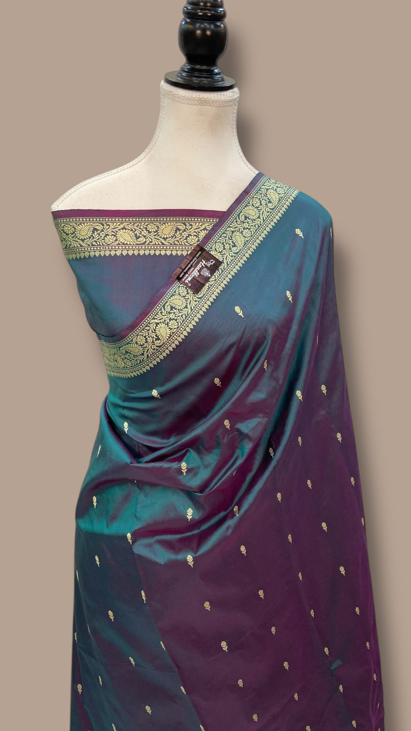 Pure Katan Silk Banarasi Handloom Saree - The Handlooms