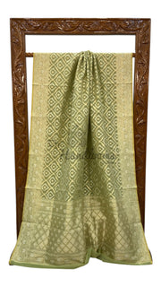 Pure Cotton Tissue Banarasi Handloom Saree - The Handlooms