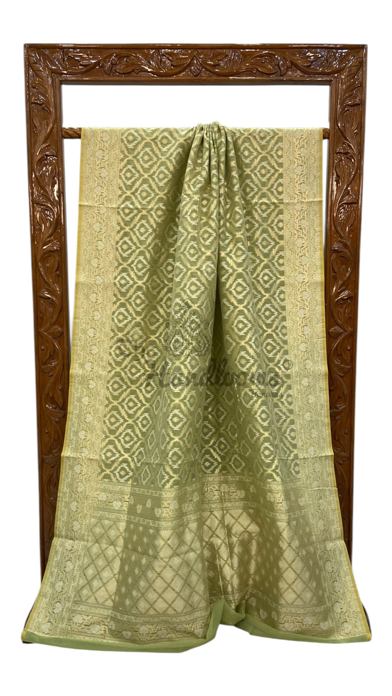 Pure Cotton Tissue Banarasi Handloom Saree - The Handlooms