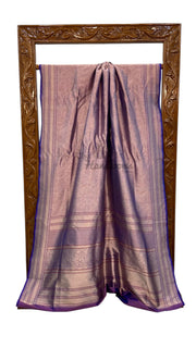 Regal Pure Katan Silk Banarasi Saree – Handwoven Tanchui Brocade - The Handlooms