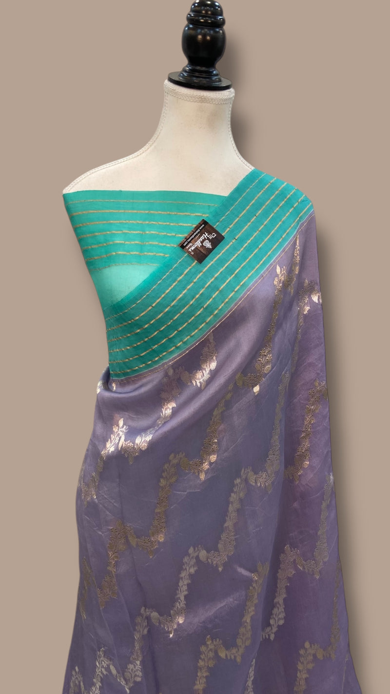 Pure Kora Handloom Banarasi Saree - The Handlooms