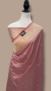 Pure Katan Silk Banarasi Handloom Saree - All over Kadua motifs With Meenakari - The Handlooms