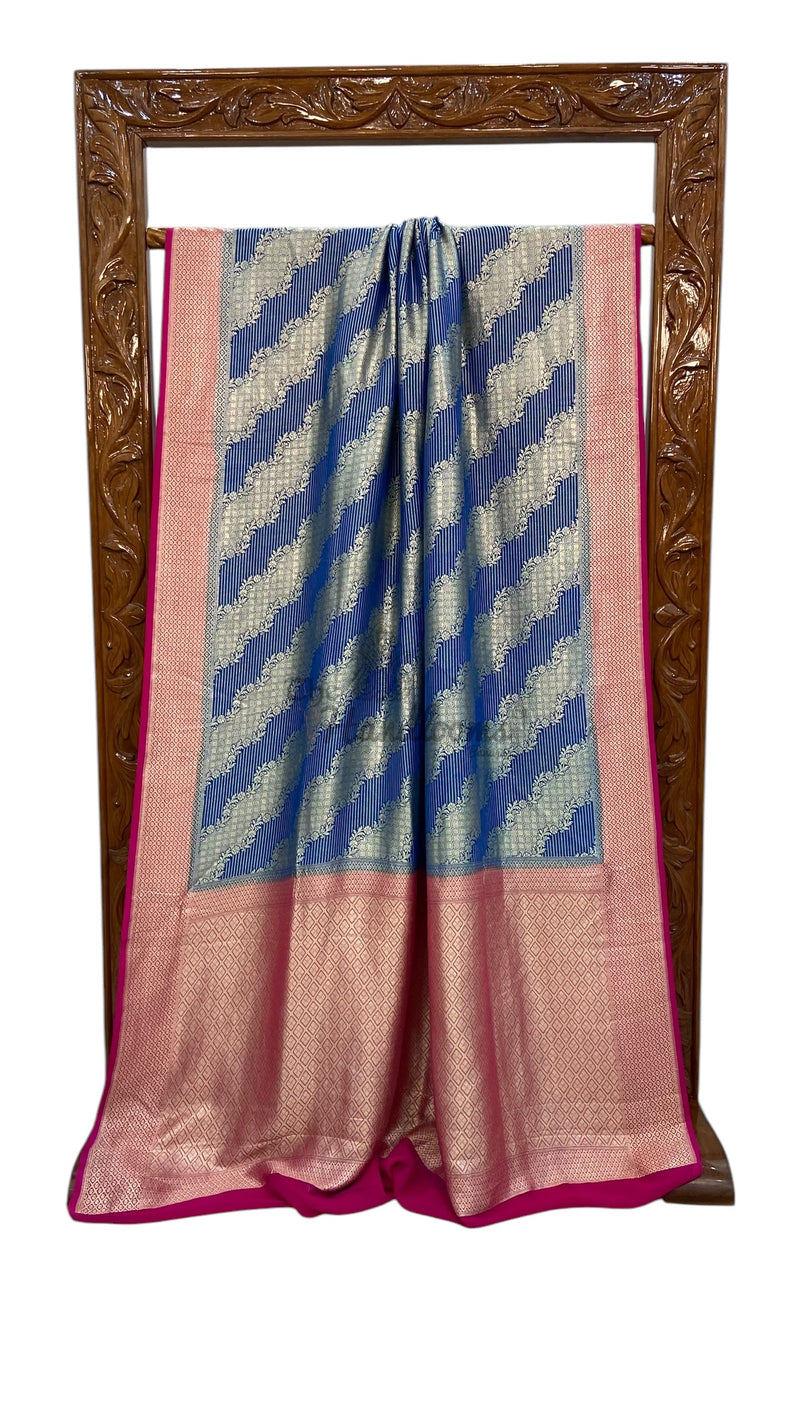 Pure Crepe Georgette Banarasi Saree - The Handlooms