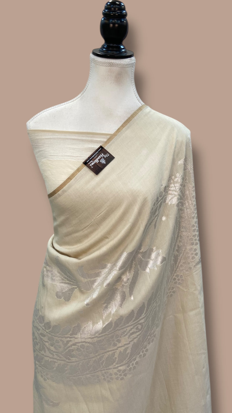 Moonga Georgette Handloom Banarasi Saree - The Handlooms
