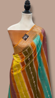 Pure Chiniya Silk Handloom Banarasi Saree - The Handlooms