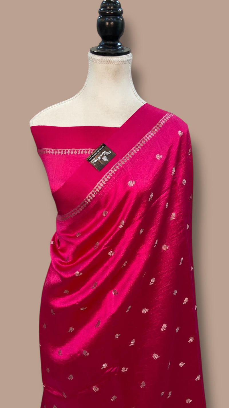 Pure Mango Silk Banarasi Handloom Saree - The Handlooms