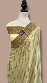 Pure Chiffon Khaddi Banarasi Saree - The Handlooms