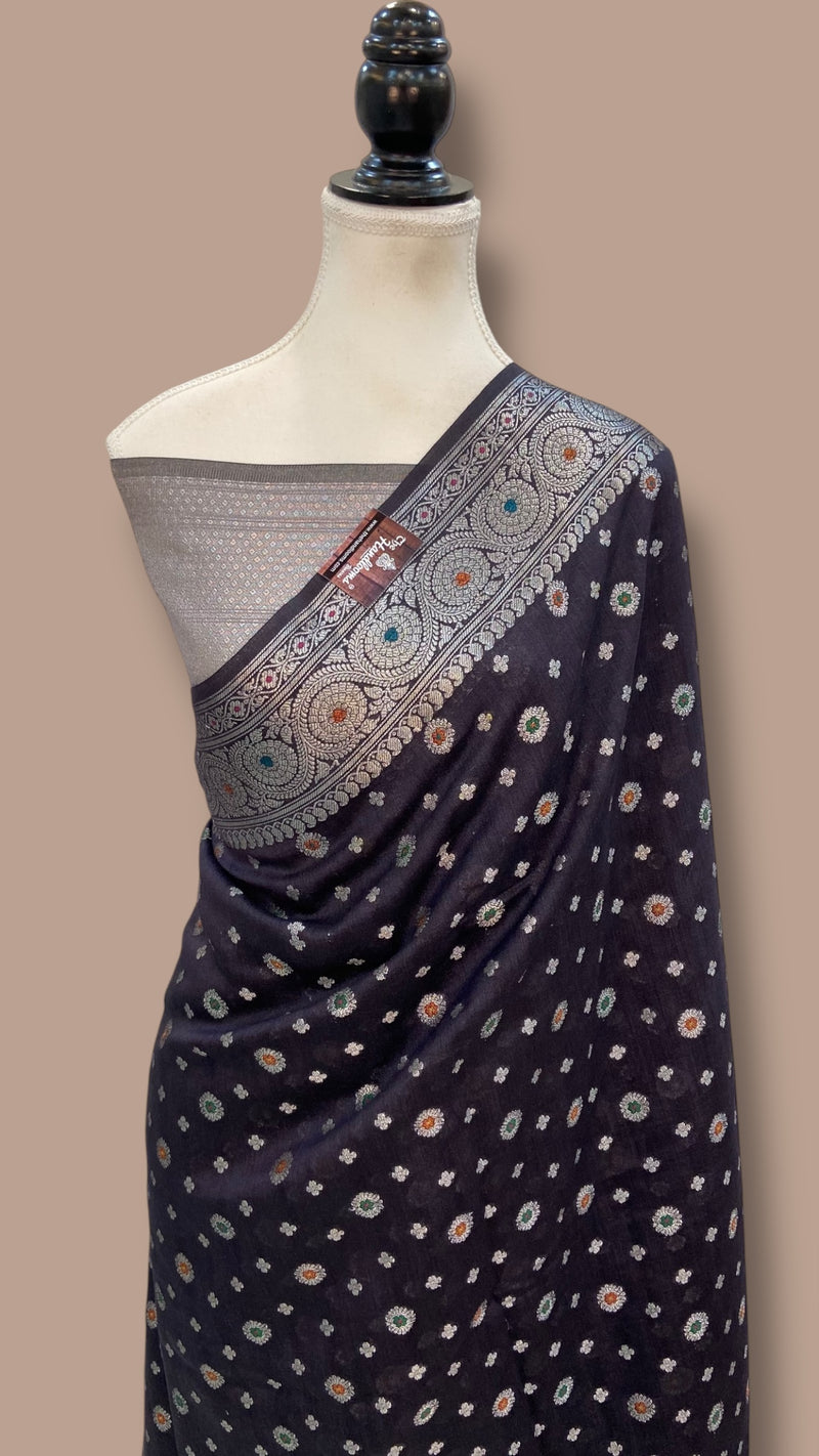 Moonga Silk Handloom Banarasi Saree - The Handlooms