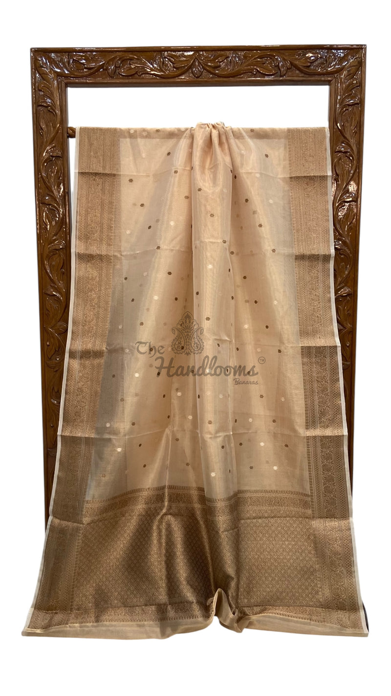 Pure Kora Tissue Handloom Banarasi Saree - The Handlooms
