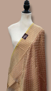 Pure Tissue Reshmi Zari Banarasi Brocade Handloom Dupatta - The Handlooms