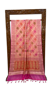 Pure Chiffon Khaddi Banarasi Saree - The Handlooms
