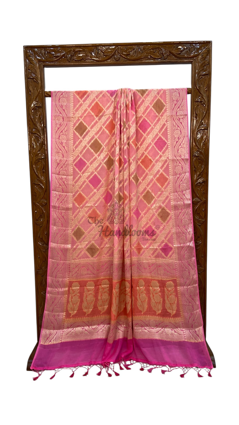 Pure Chiffon Khaddi Banarasi Saree - The Handlooms