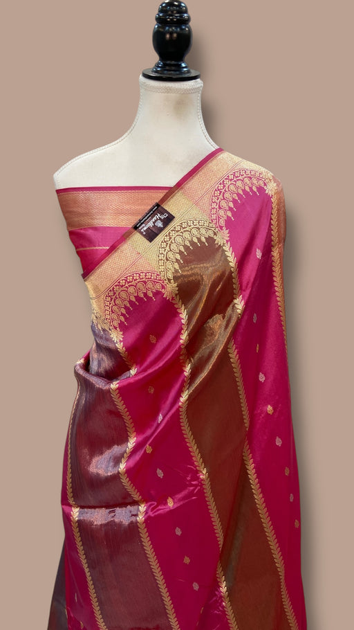 Pure Katan Silk Banarasi Handloom Saree - Rangkat - The Handlooms