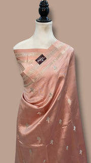 Pure Mango Silk Banarasi Handloom Saree - The Handlooms