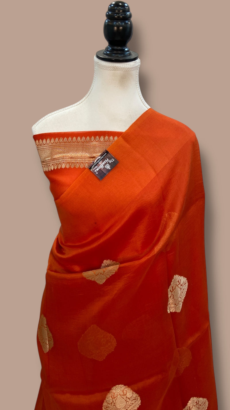 Pure Kora Handloom Banarasi Saree - The Handlooms
