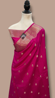 Pure Chiniya Silk Handloom Banarasi Saree - The Handlooms
