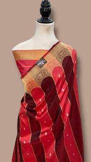 Pure Katan Silk Banarasi Handloom Saree - Rangkat - The Handlooms