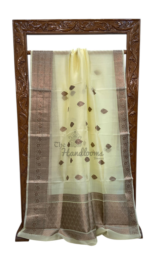 Pure Kora Handloom Banarasi Saree - The Handlooms