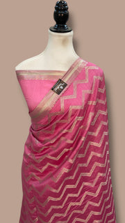 Pure Chiniya Silk Khaddi Handloom Banarasi Saree - The Handlooms
