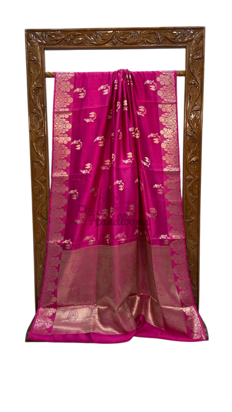 Pure Mango Silk Banarasi Handlokom Saree