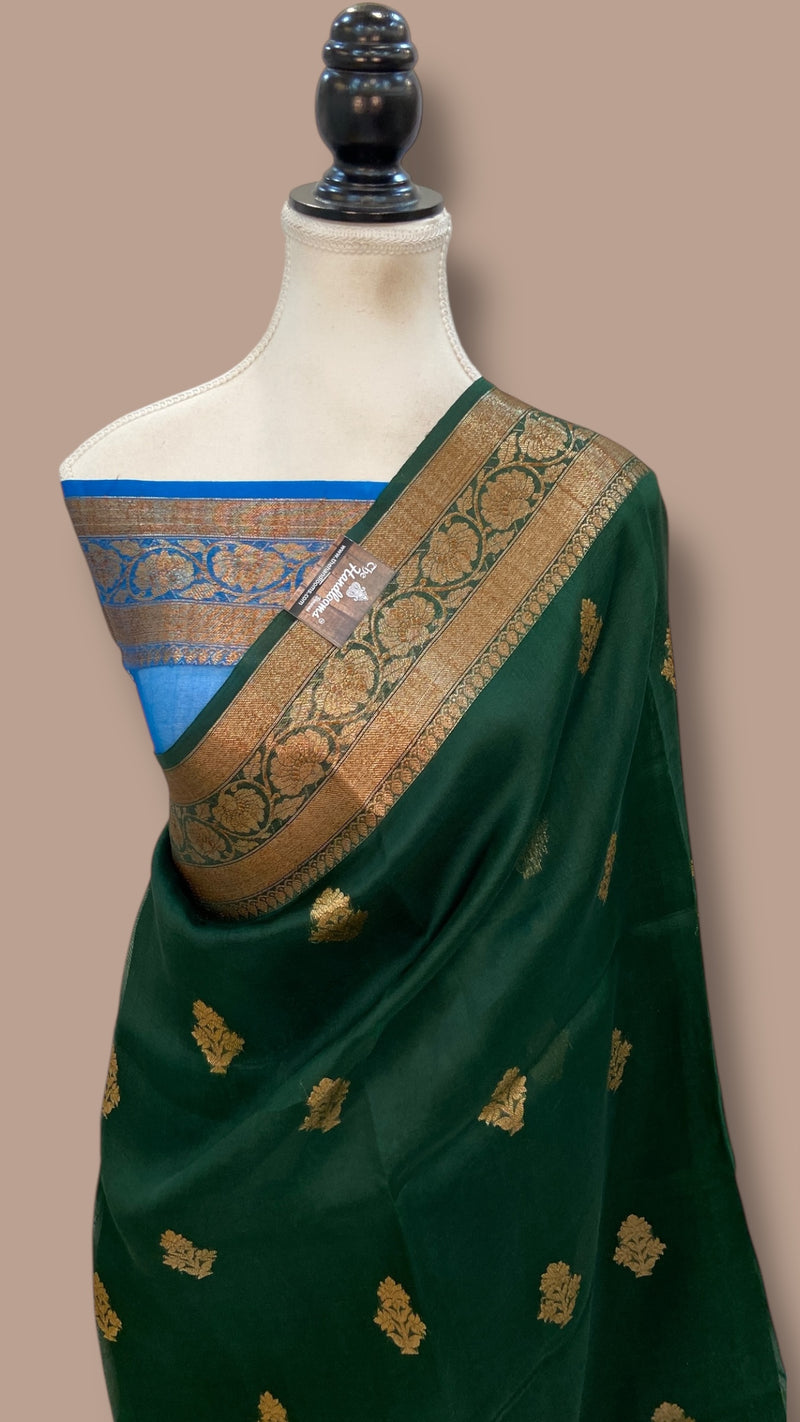 Pure Kora Handloom Banarasi Saree - The Handlooms