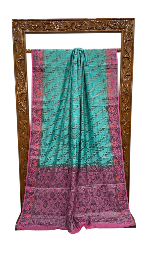 Pure Chiniya Silk Handloom Banarasi Saree - The Handlooms