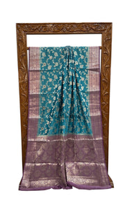 Pure Chiniya Silk Handloom Banarasi Saree - The Handlooms