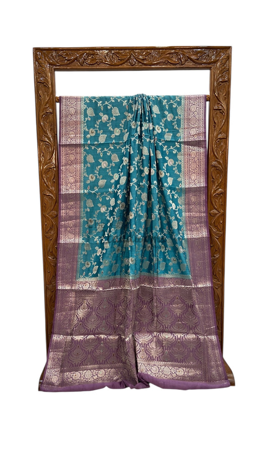 Pure Chiniya Silk Handloom Banarasi Saree - The Handlooms