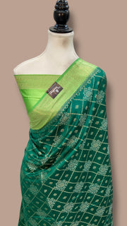 Pure Chiniya Silk Handloom Banarasi Saree - The Handlooms