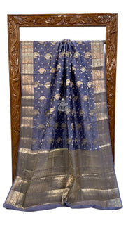 Pure Mango Silk Banarasi Handloom Saree - The Handlooms
