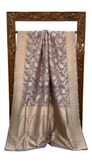 Pure Katan Silk Banarasi Handloom Saree - All over Jaal work - The Handlooms