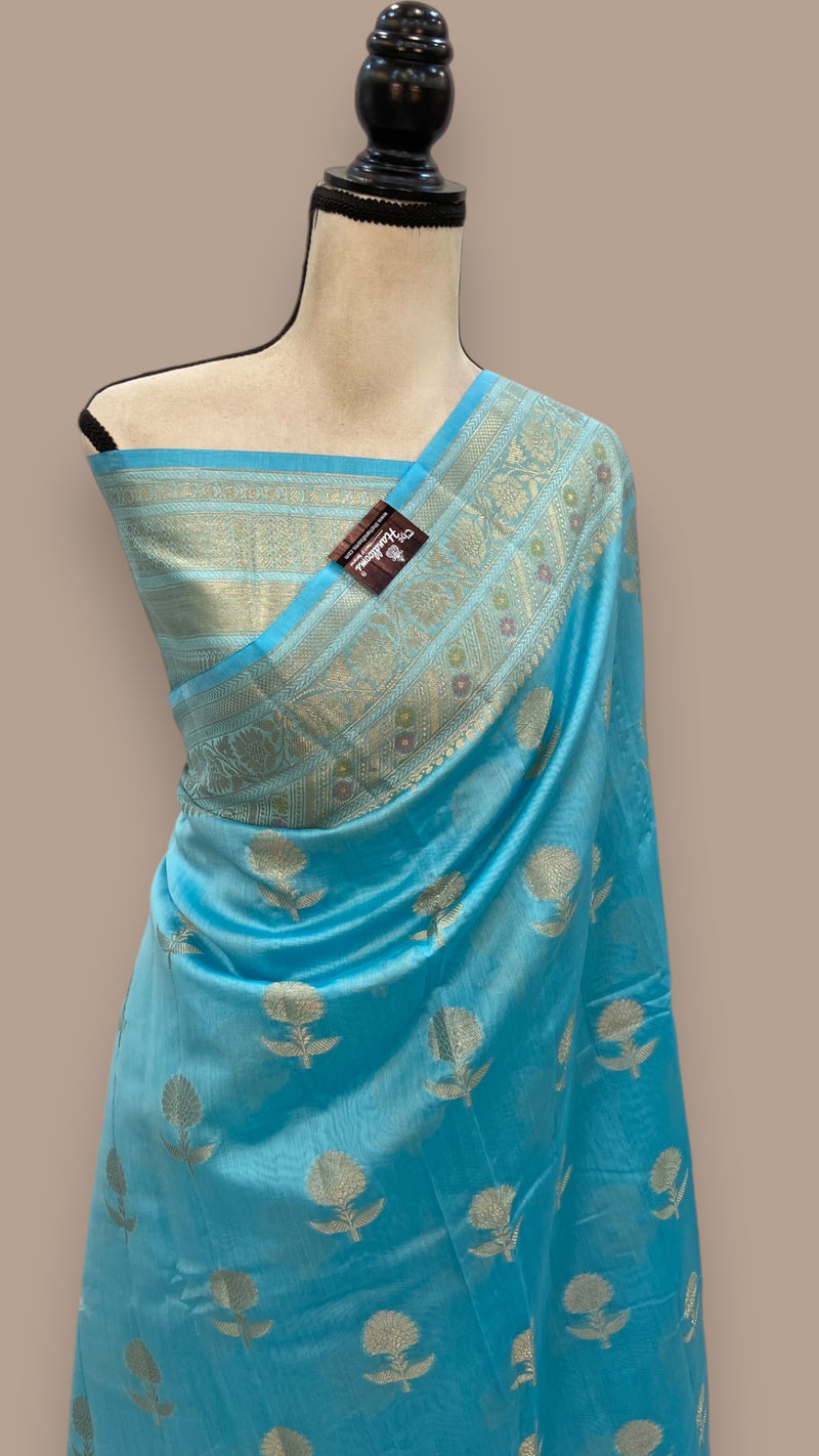 Pure Cotton Banarasi Handloom Saree - The Handlooms