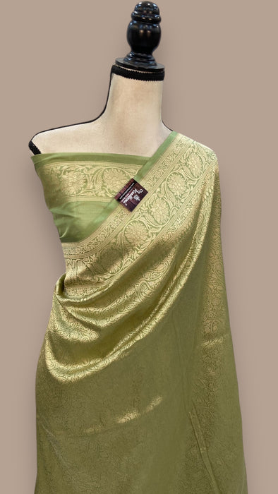 Pure Katan Silk Banarasi Handloom Saree - Tanchui Brocade