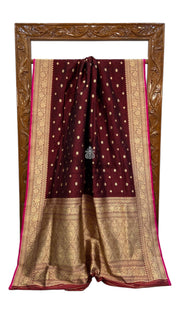 Pure Katan Silk Banarasi Handloom Saree - Tanchui Brocade - The Handlooms