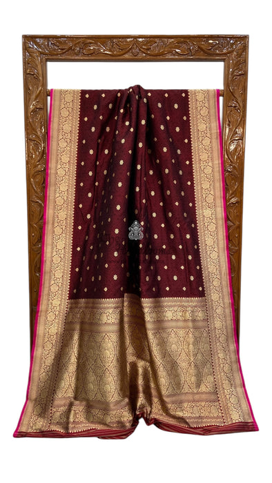 Pure Katan Silk Banarasi Handloom Saree - Tanchui Brocade