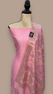 Pure Chiniya Silk Handlooms Banarasi Dress material - The Handlooms