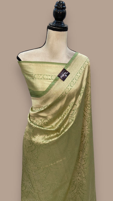 Pure Katan Silk Banarasi Handloom Saree - Tanchui Brocade