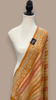 Khaddi Georgette Handloom Banarasi Dupatta - The Handlooms