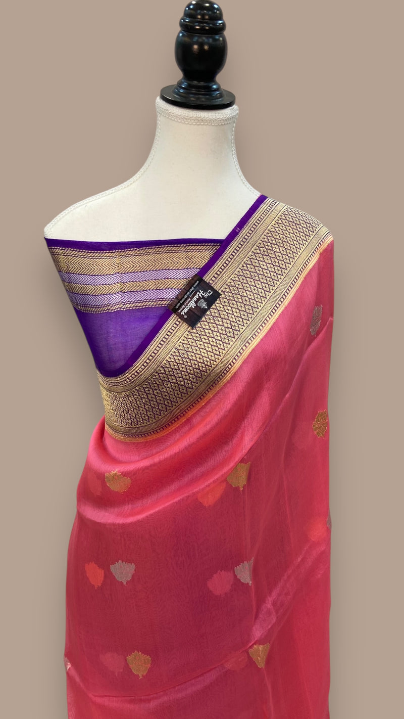 Pure Kora Handloom Banarasi Saree - The Handlooms