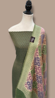 Tissue Khaddi Georgette Banarasi Dress material - The Handlooms